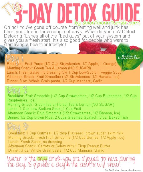 3 Day Detox Diet Dr Oz 2013