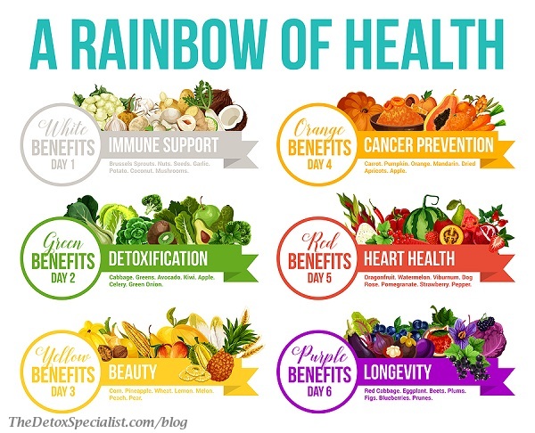 rainbow of foods 